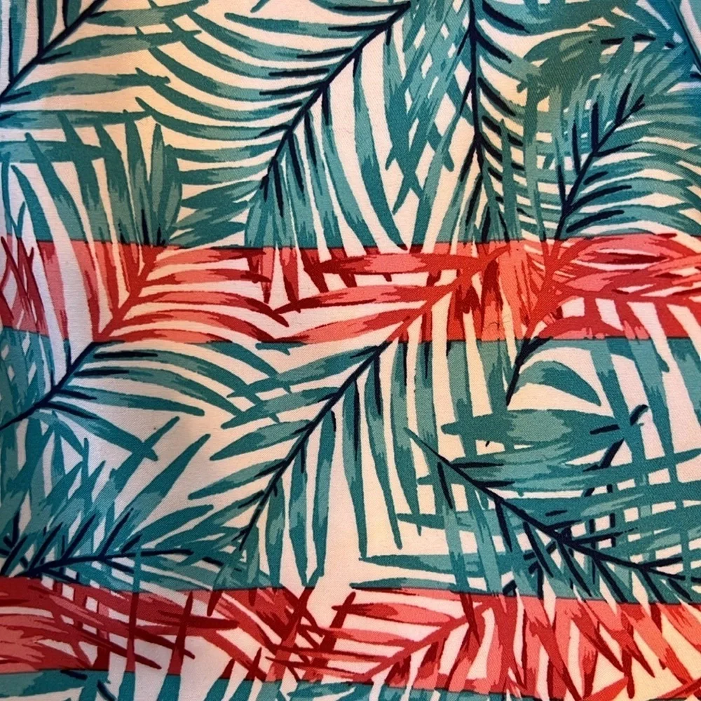 NWT Club Room Quick Dry Tropical Leaf Print Swim Shorts XL